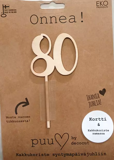 VUOSIMERKKI 80 - DECOCUT - Kakkukoristeet - 9360 - 1