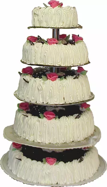 Hääkakku 5 kerroksinen - Hääkakku - 7001 - 1