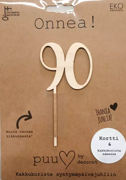 VUOSIMERKKI 90 - DECOCUT - Kakkukoristeet - 9362 - 1