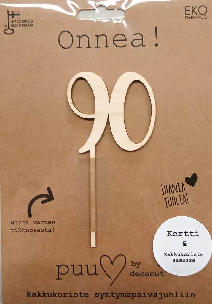 VUOSIMERKKI 90 - DECOCUT - Kakkukoristeet - 9362 - 1