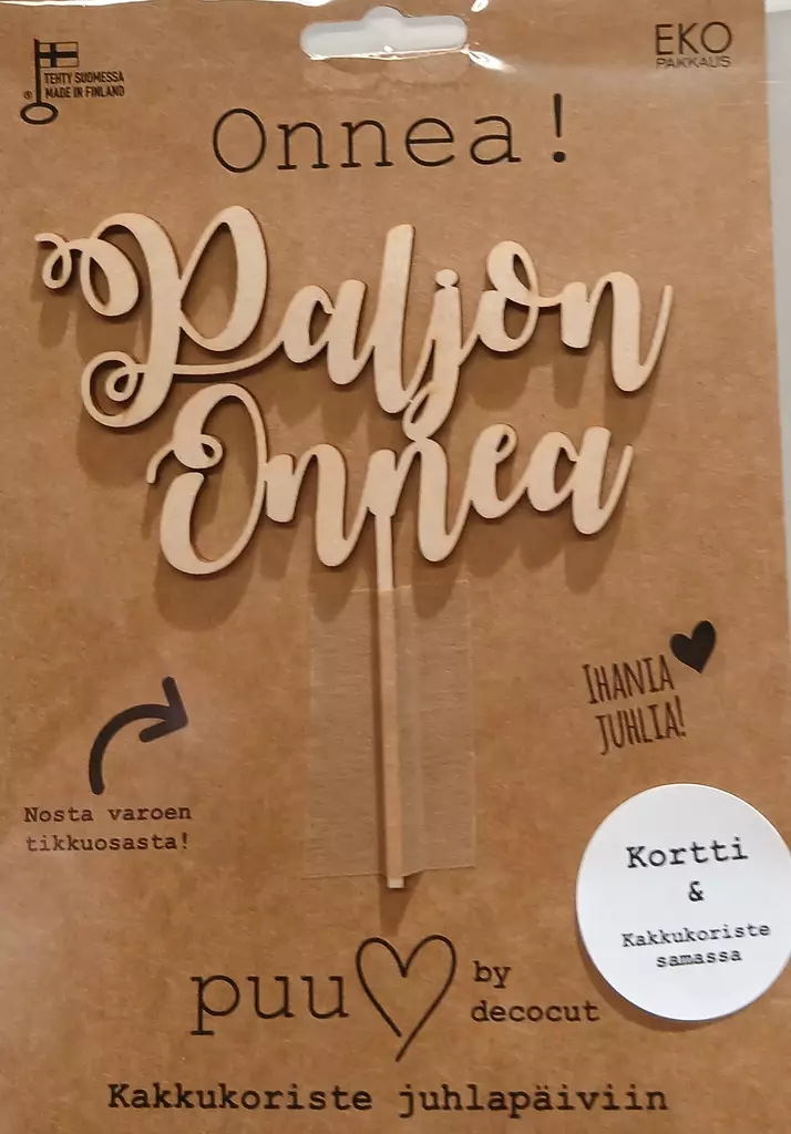 PALJON ONNEA - DECOCUT - Kakkukoristeet - 9352 - 1