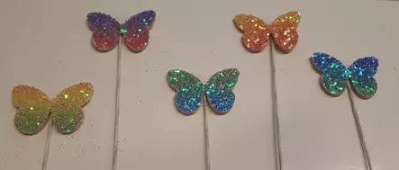 Perhonen koristetikku - Kakkukoristeet - 9344 - 1