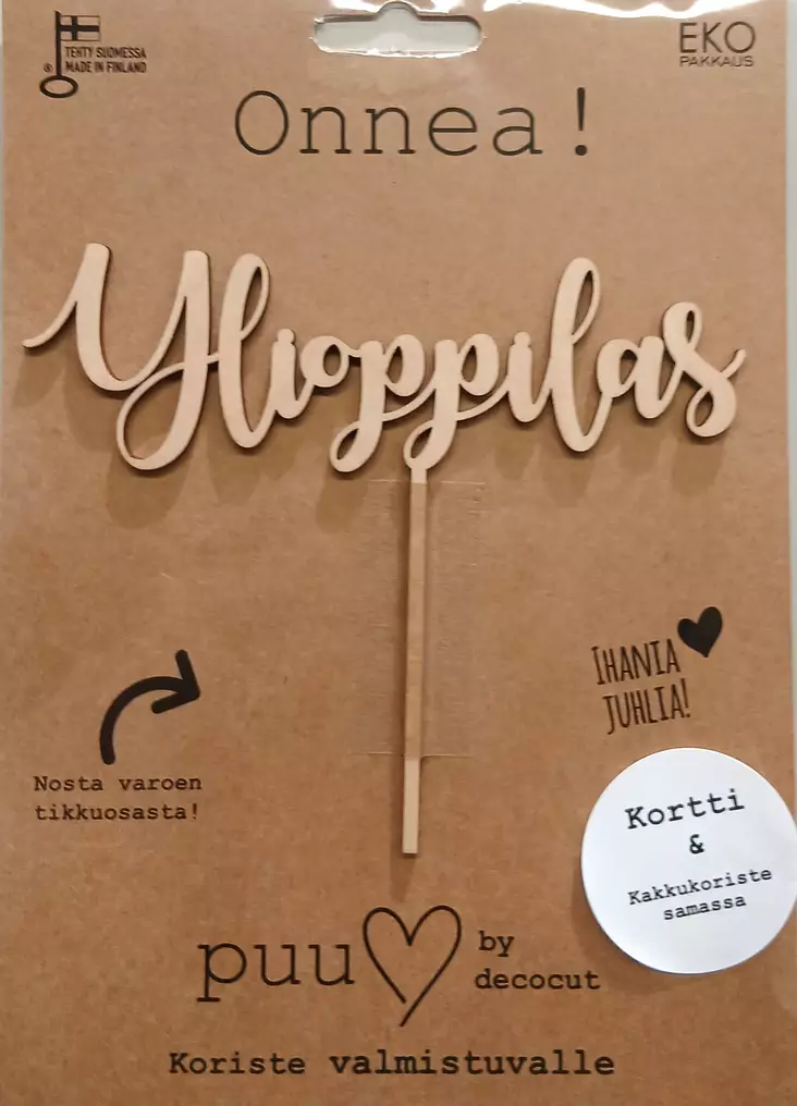 YLIOPPILAS - DECOCUT - Kakkukoristeet - 9357 - 1