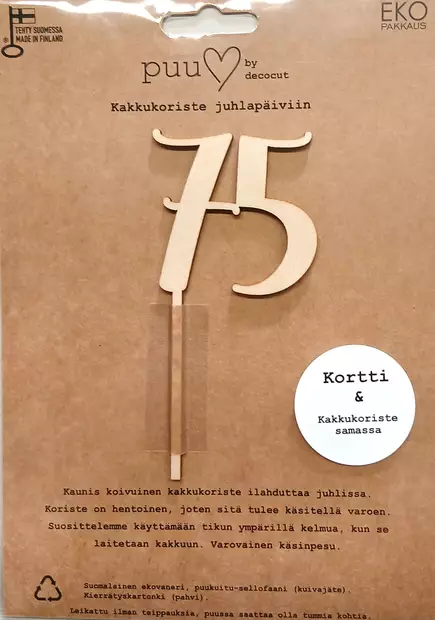VUOSIMERKKI 75 - DECOCUT - Kakkukoristeet - 9359 - 1